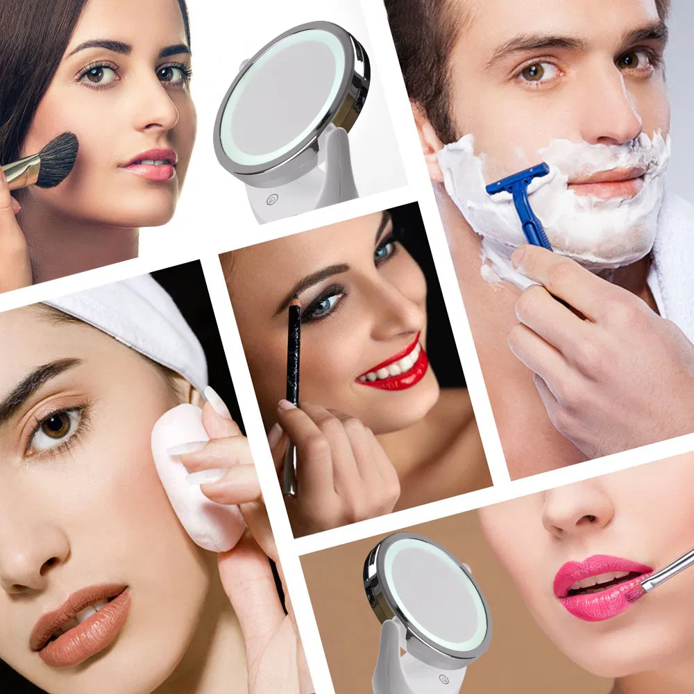 Electric Rechargeable Detachable Rotating LED Mirror
