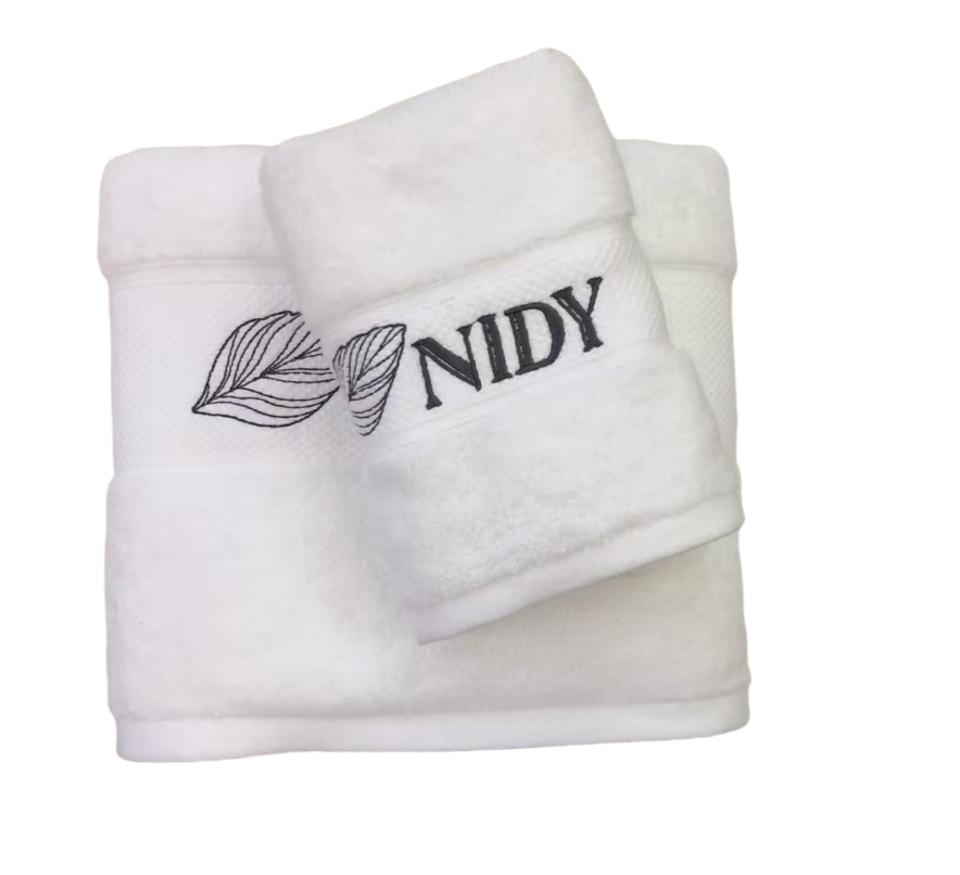 Hot Sale White Custom Luxury Towels Hotel Cotton Jacquard Weaving Bath Towel