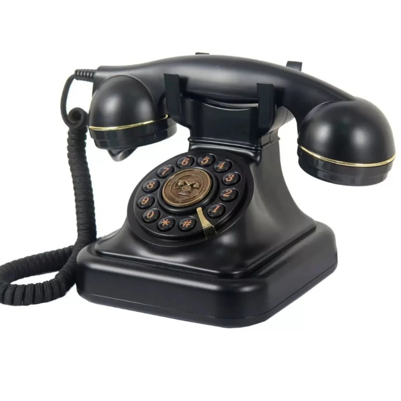 Desktop Vintage Recording Phone for Home Office Wedding Old Fashion Record Landline Classic Antique Telephone