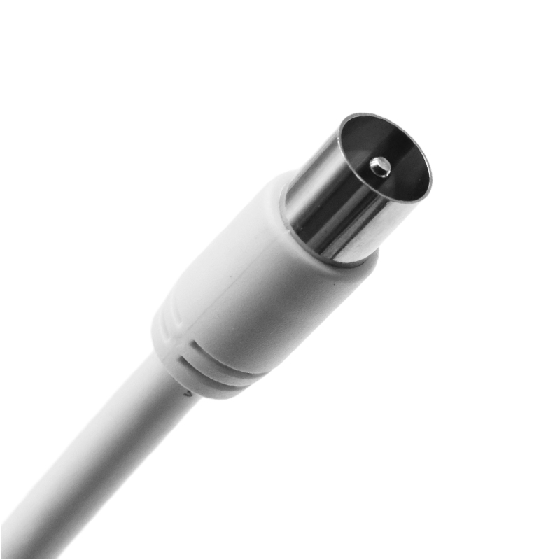 RJ45 CAT6 Male to 9.5TV Shell Nickel Plated Male Cable L=2m