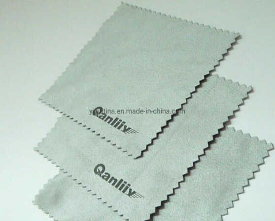 Custom Jewelry Microfiber Polishing Cleaning Cloth with Hot Stamp Gold Logo