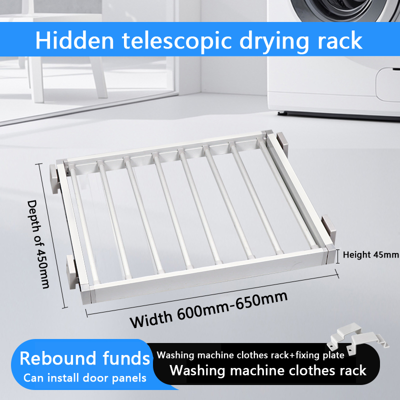 Rebound Damping Pull out Trouser Rack for Clothing Storage Above Balcony