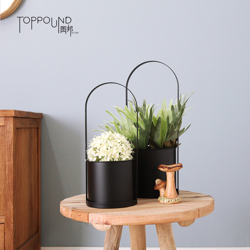 Steel Planter Pot for Home Deco and Furniture Europe Design