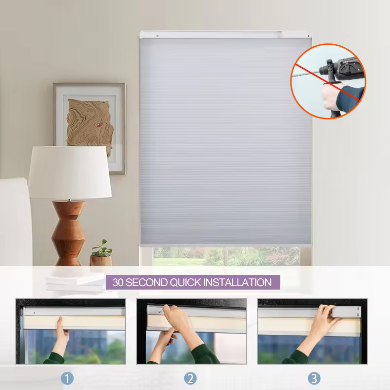 Customizable Electric/Manual Honeycomb Blind for Window Shades Assortment