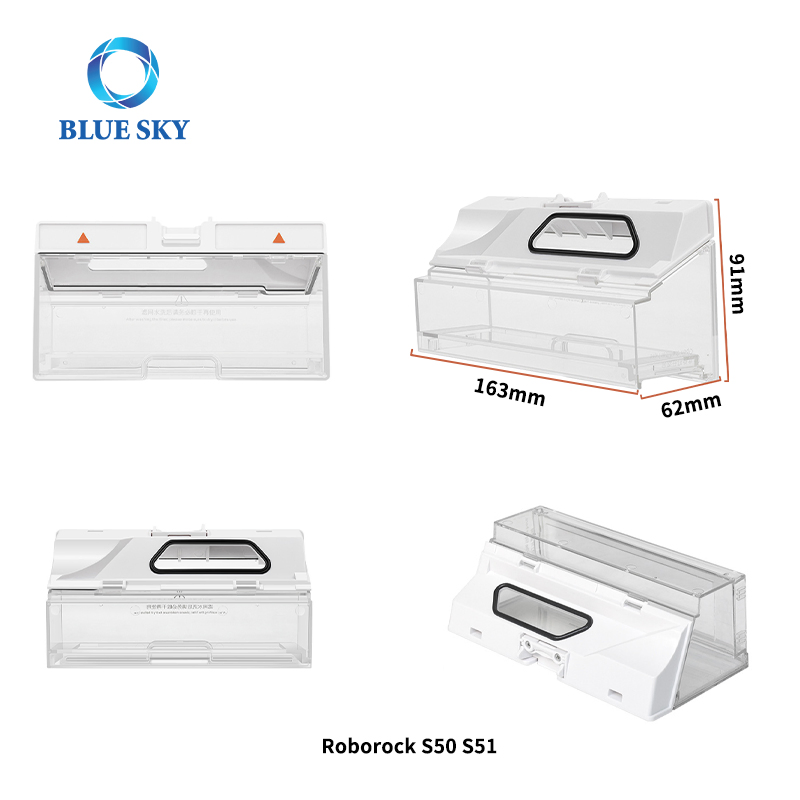 Robot Vacuum Cleaner Dust Bin Box Spare Parts for Roborock T7 T7s T8 Xiaomi S5 S50 S6 Mijia 1c G1 Stytj02ym Dreame W10 S10