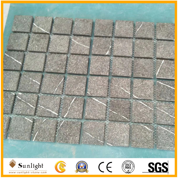Chinese Cheap Grey Granite Cube, Paver Stones, Stone Garden Tiles