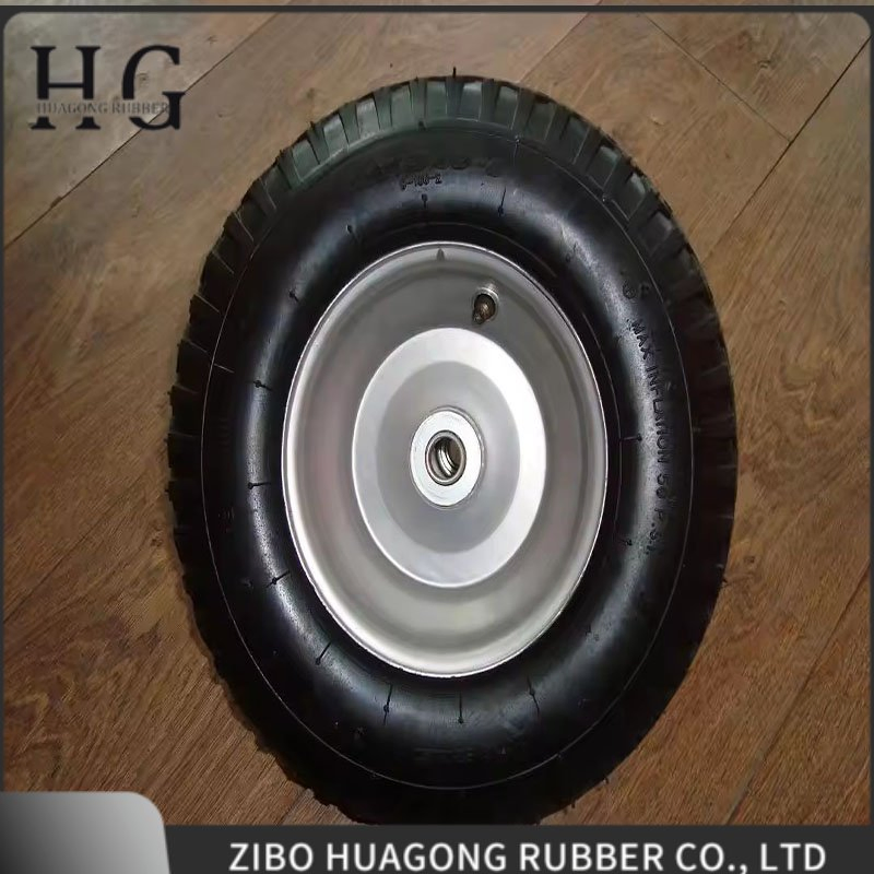 16 Inch Wheelbarrow Wheel with Steel Rim 4.00-8 pneumatic Wheel