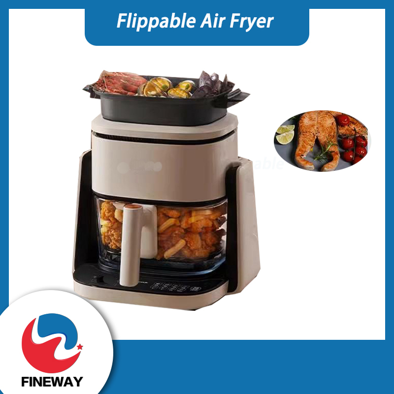 Visible Digital 5.5L Air Frying Pot and Cooker Multi-Functional Air Fryer with Cooking Pot and Baking Pan