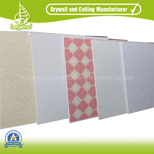 PVC Laminated Gypsum Ceiling Tiles with Aluminum