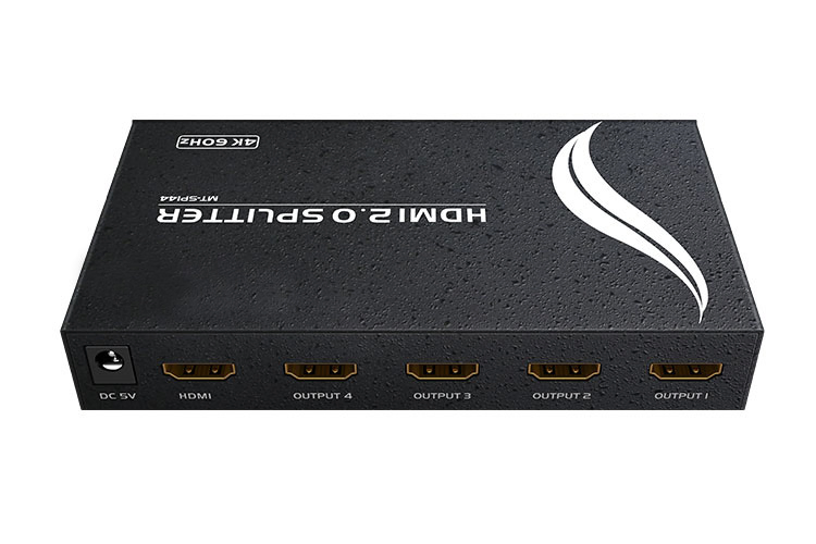 Разветвитель HDMI 1x4 4K, компактный, с питанием от USB