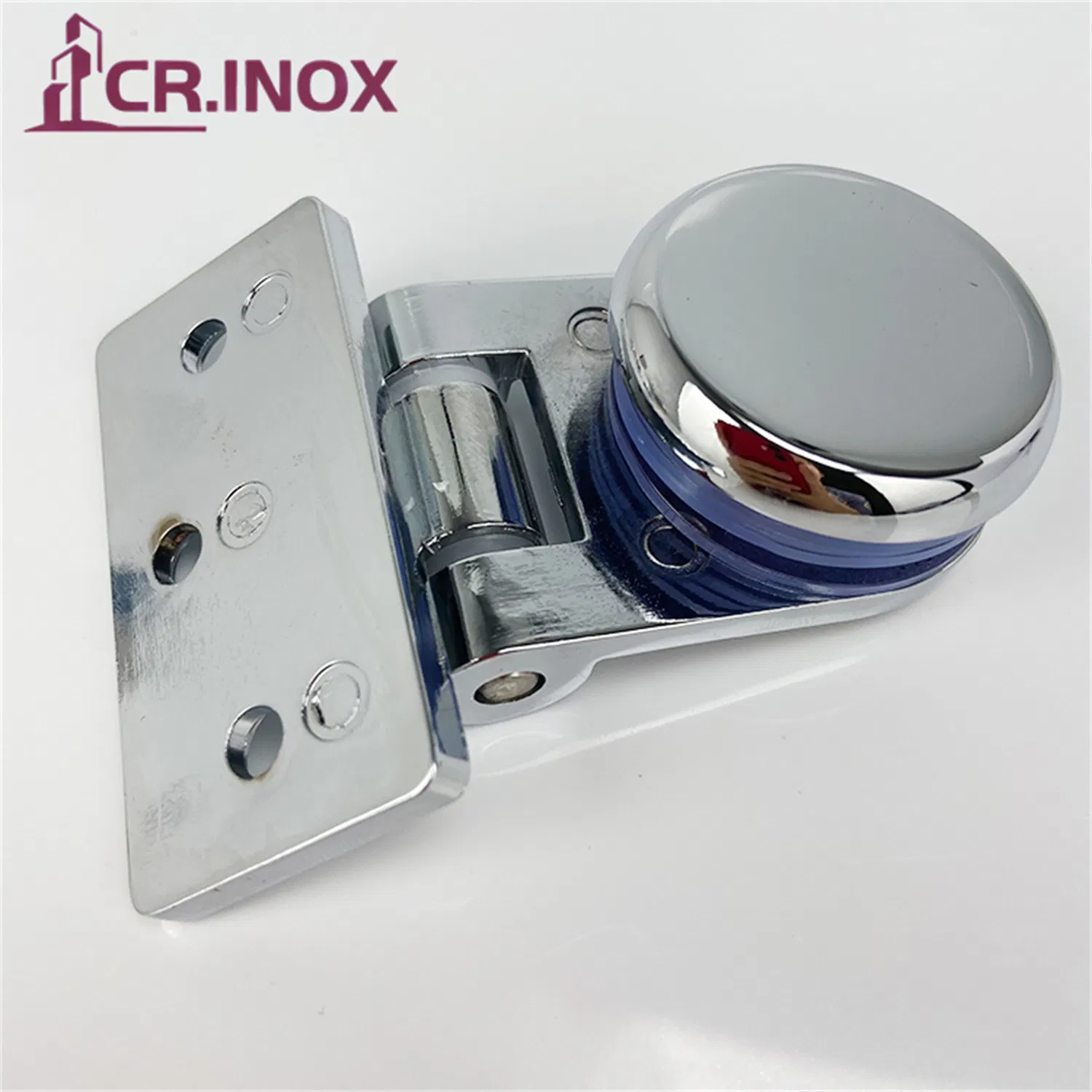 Small Size Bathroom Glass Hinge for Glass Circular Corner Pivot Clamp Glass Shower Door Hinge