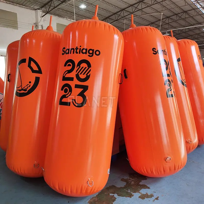 Outdoor Swimming Race Inflatable Cylinder Water Buoy for Sport Marker