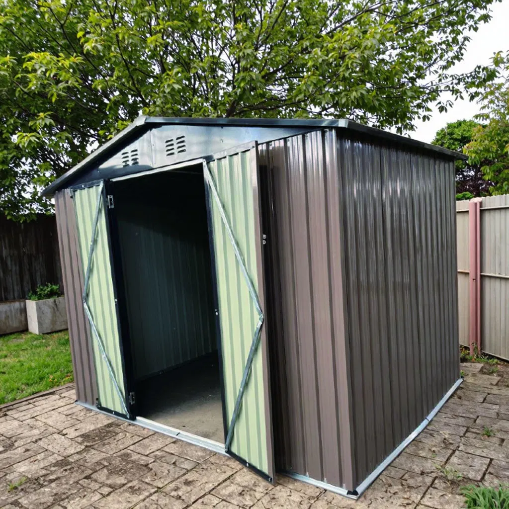 8*6FT Organized Multiuse Tool House Designed as Weather Resistant Storage Shed and Aesthetic Garden Shed for Villa Home Shed