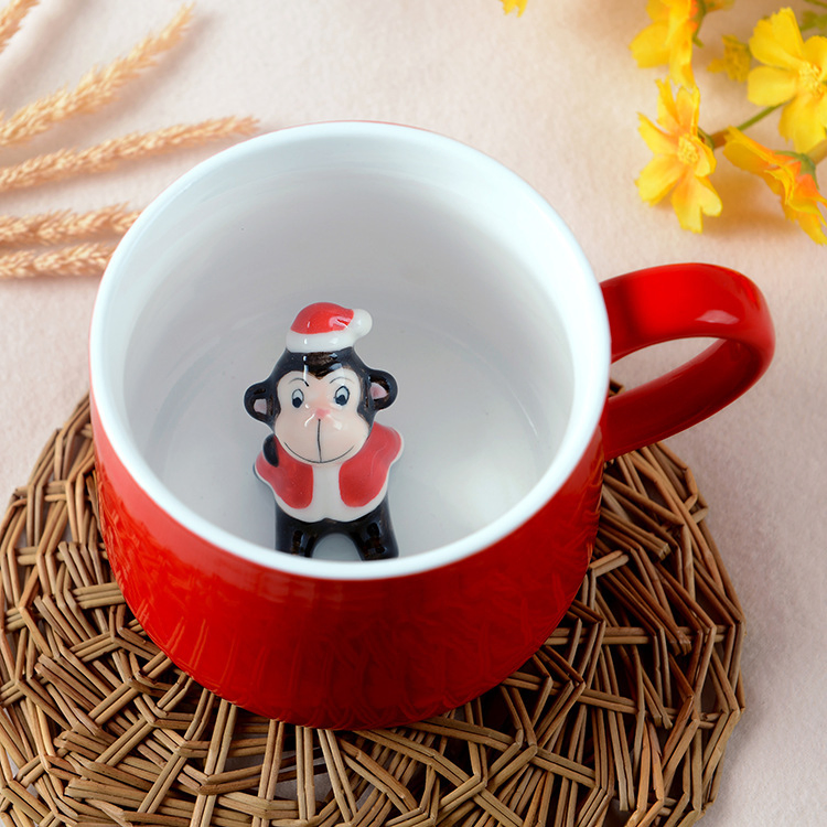 Creative Christmas Cartoon Personality Ceramic Mug