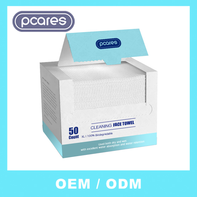 Factory 100% Cotton Unscented Soft Dry Wipe Cotton Tissues Sensitive Skin Dry and Wet Facial Cotton Tissue