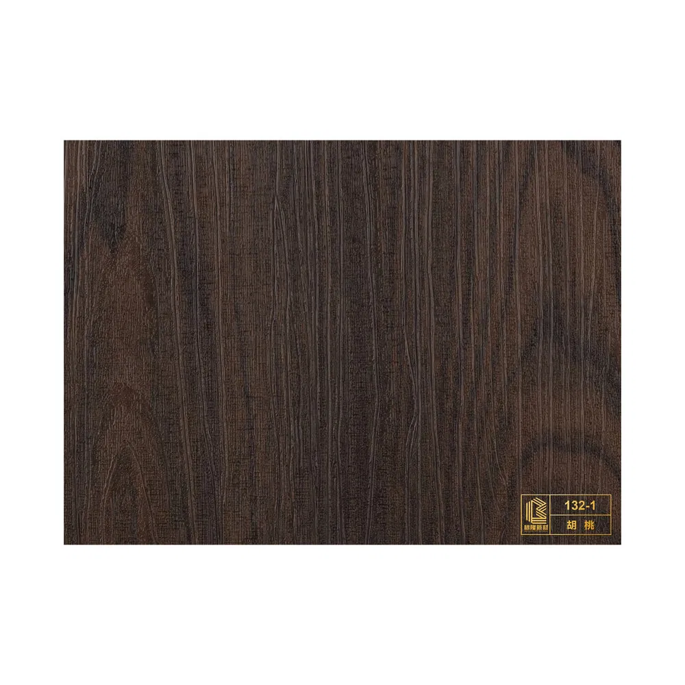 Oil-Resistant Strong Adhesion PVC Decorative Wood Veneer Film for Sofa Background Wall