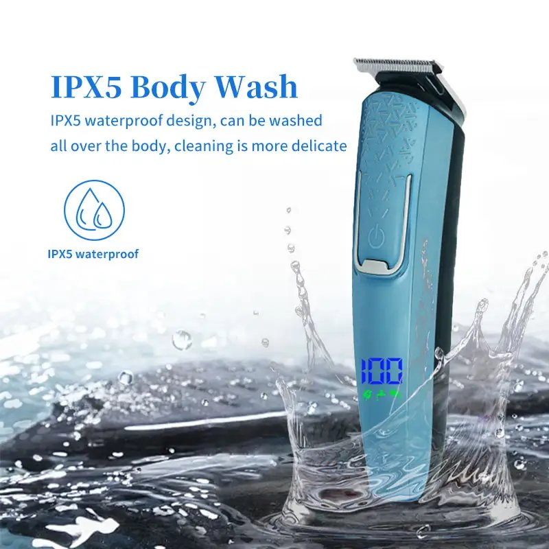 6 in 1 Multifunctional Hair Shaver Trimmer Body Hair Grooming Kit Electric Hair Clipper for Men