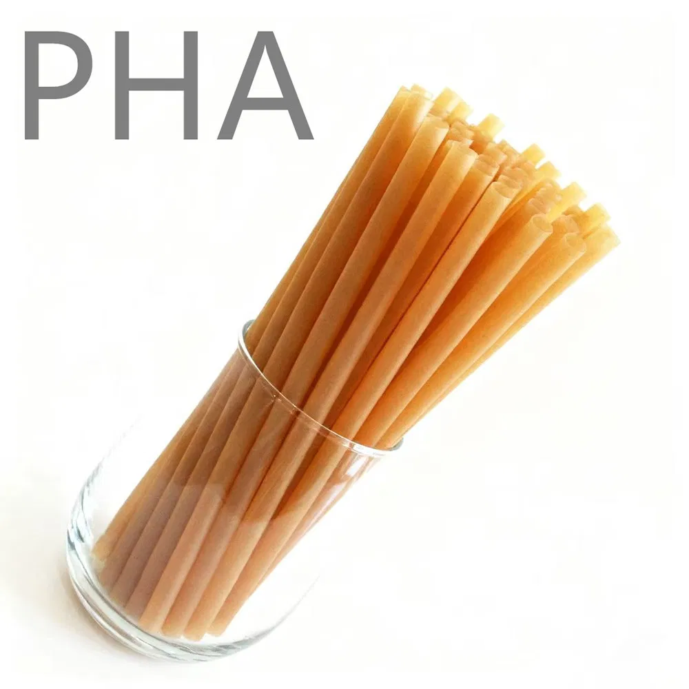 Compostable Pha Straws Made From Natural Sugarcane Pulp