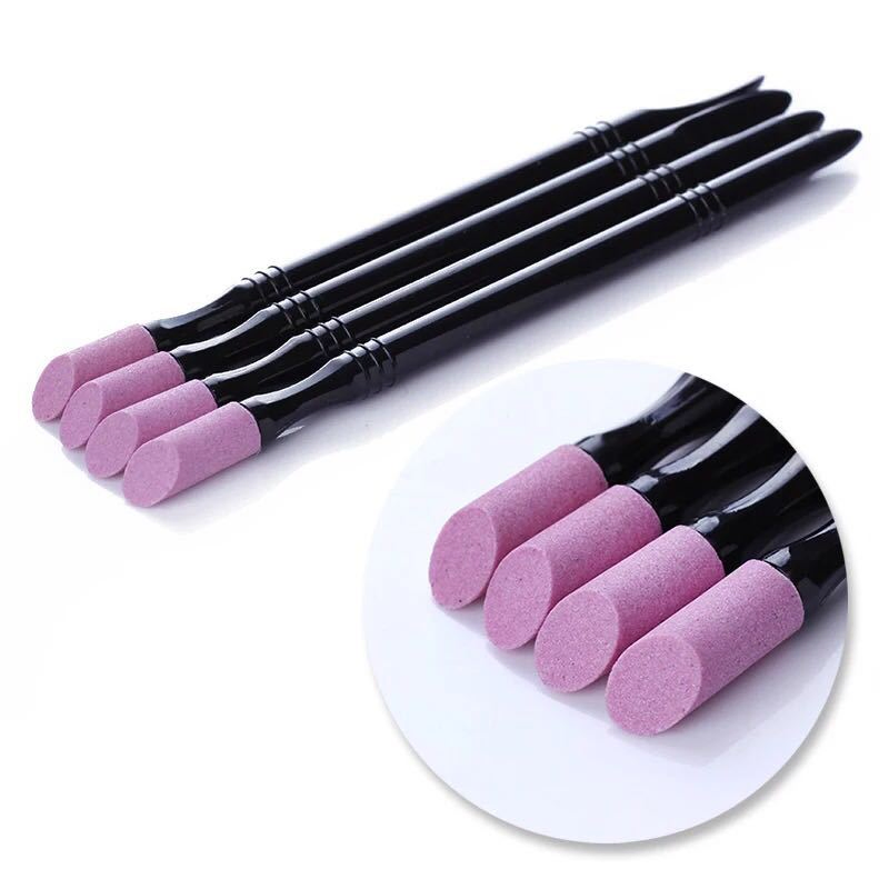 Nail Quartz Brush with Pusher