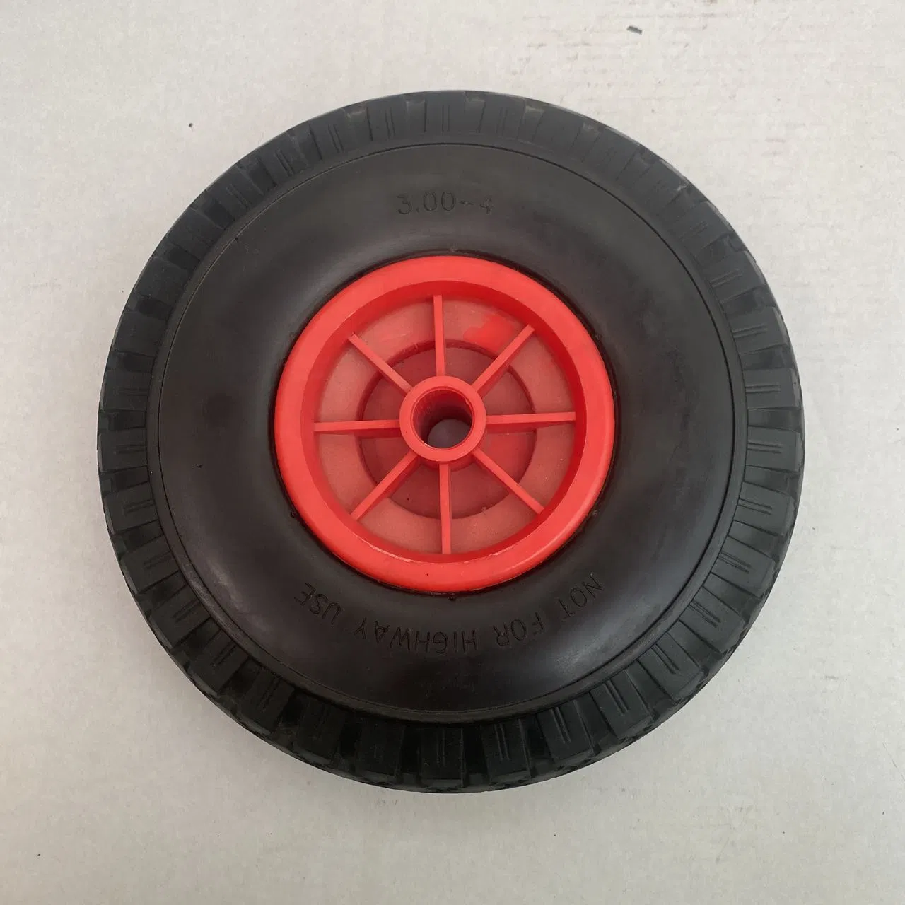 PU Foam Wheel 300-4 Flat Free Non Burst Trolley Wheel High Quality