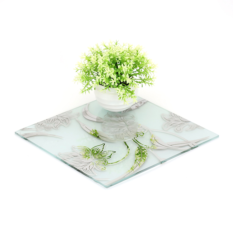 Ice Flower+ Acid Etched Glass for Door