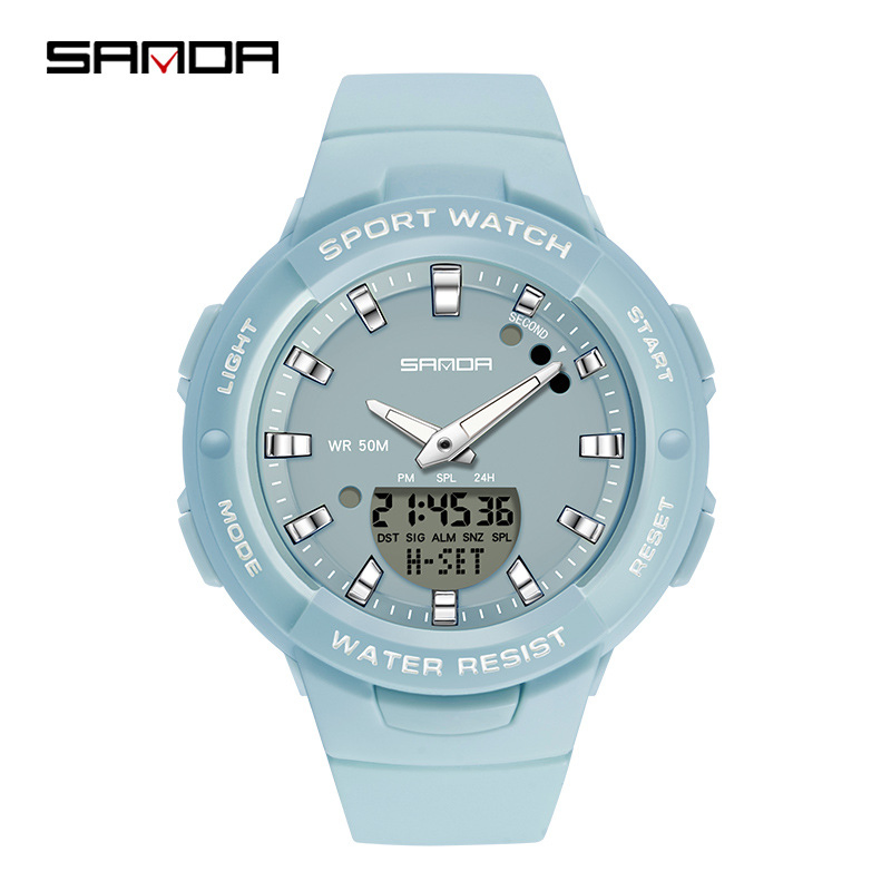 Sanda Multi-Color Wristwatch Fashion Outdoor Casual Unisex Middle School Student Watch
