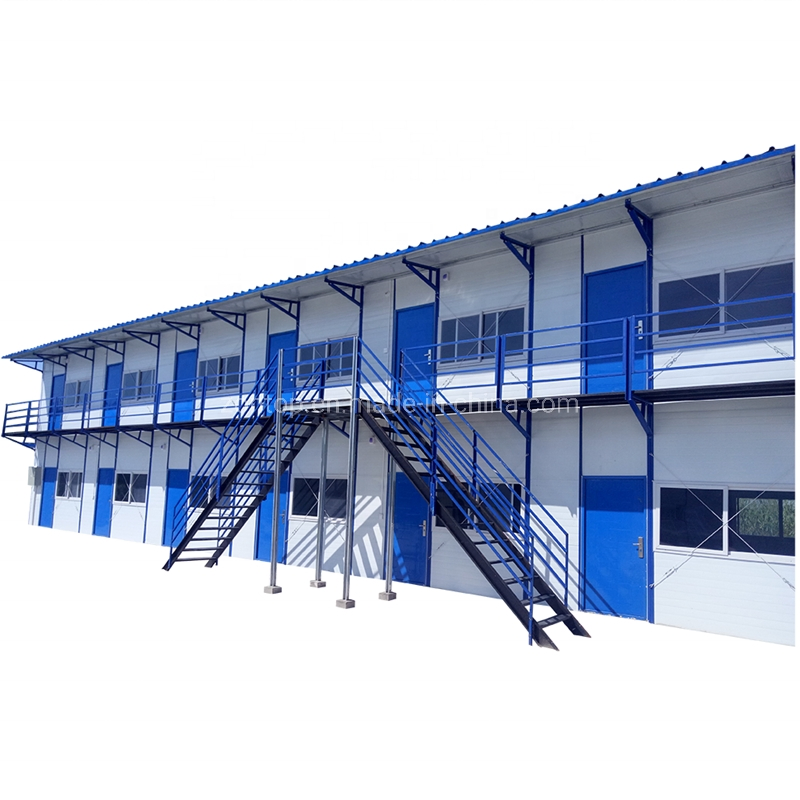 2017 Low Cost Prefabricated Farm House Steel Frame Sandwich Panel House Prefab House for Sale