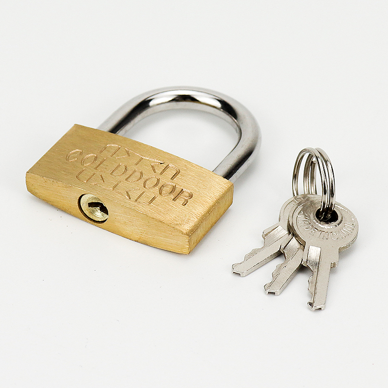 Wholesale New Full Copper Lock Core Security Solid Hardened Brass Padlock Key Card Mounted Copper Lock