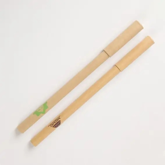 OEM Hotel Supplies Kraft Paper-Ballpoint Pen with Printed Custom Logo