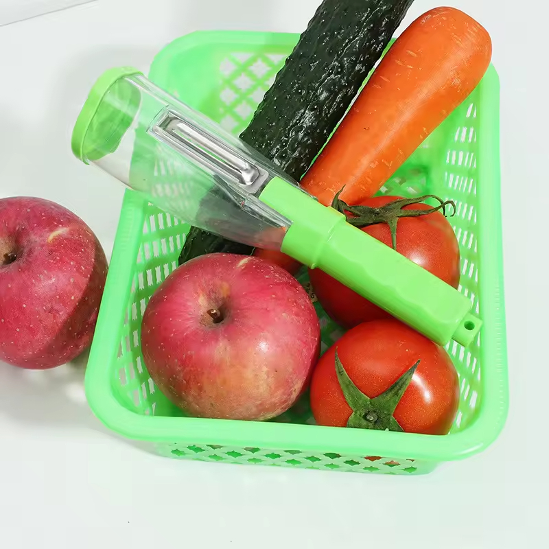 Multi-Functional Stainless Steel Plastic Storage Box Kitchen Accessories Melon Fruit Potato Peeler Household Vegetable