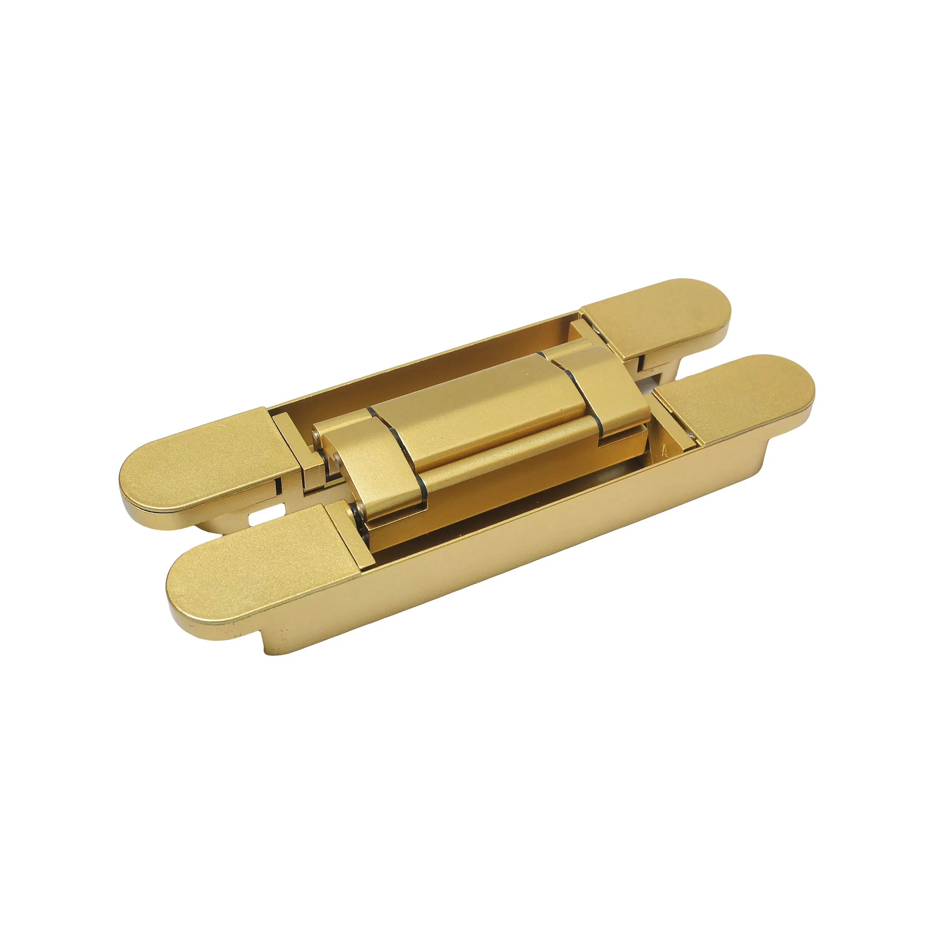 Heavy Duty Zinc Alloy Construction Hardware Gold 3D Adjustable Concealed Hinge
