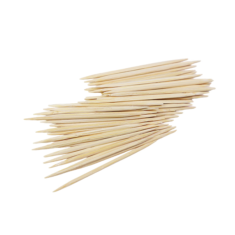 Bamboo Wooden Toothpicks Disposable Eco-Friendly Double-Points Tooth Picks for Parties Travel for Restaurants Natural Bamboo