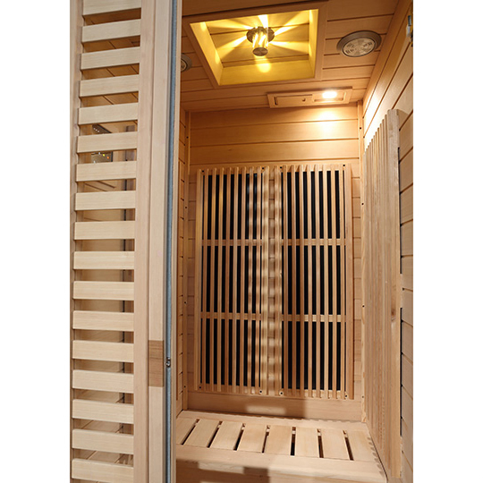 Угловая сауна на 2 персоны с паром для дома и сада