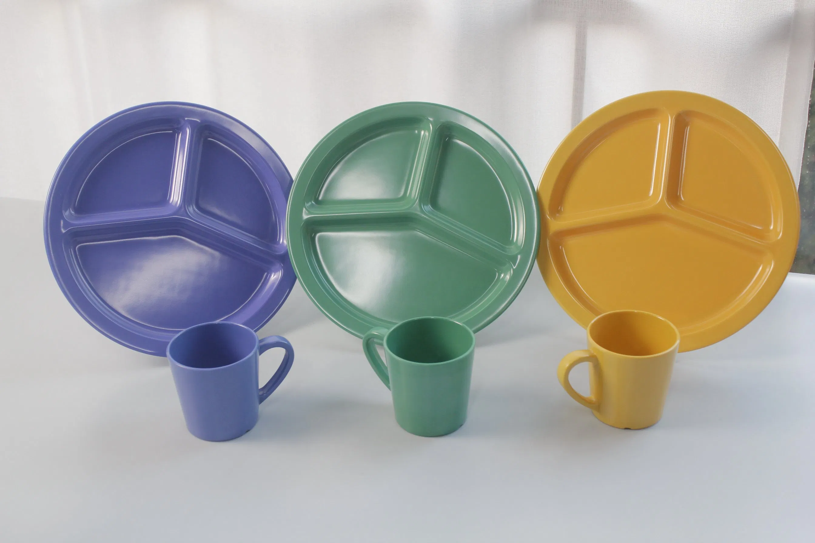 Cheap Wholesale High Quality Melamine Dinner Plate Divided Plate