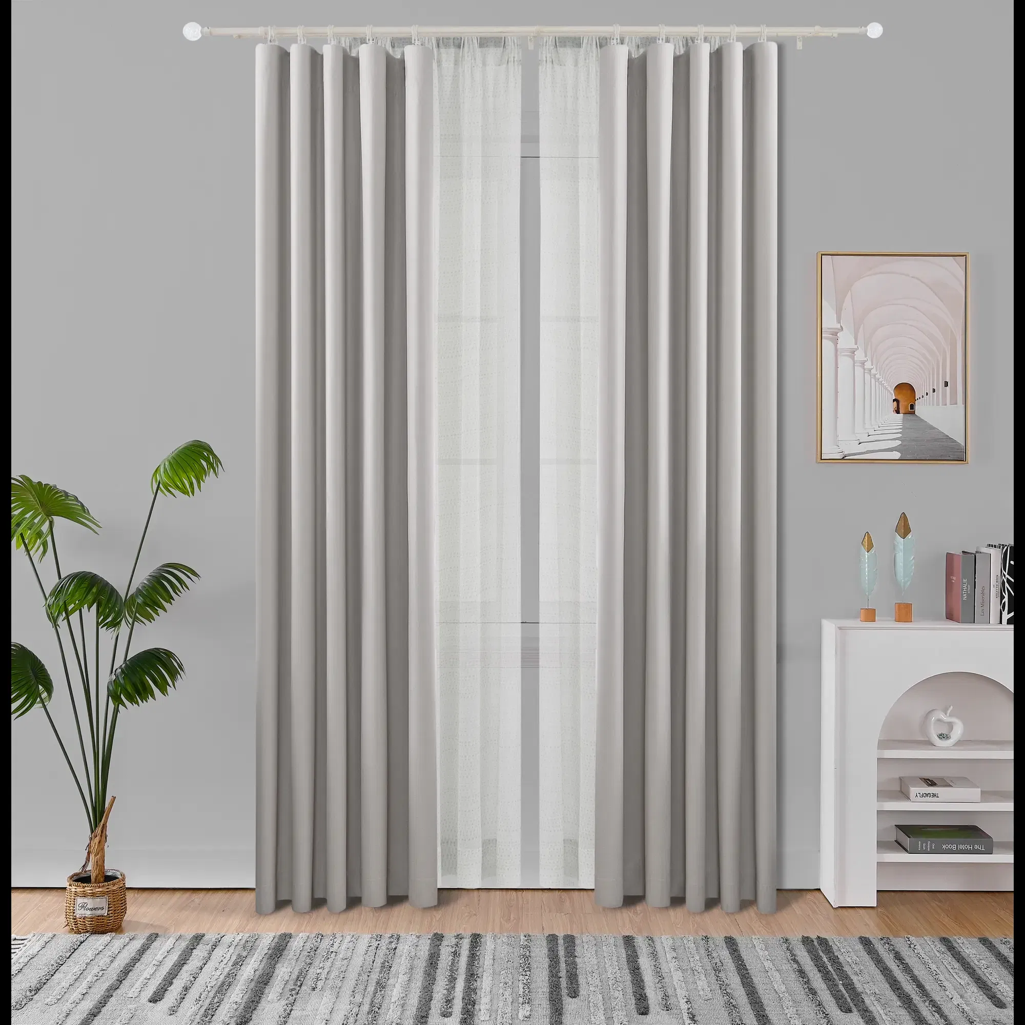 Wholesale Modern Aesthetic Adjustable Curtain Rods Curtain Rods
