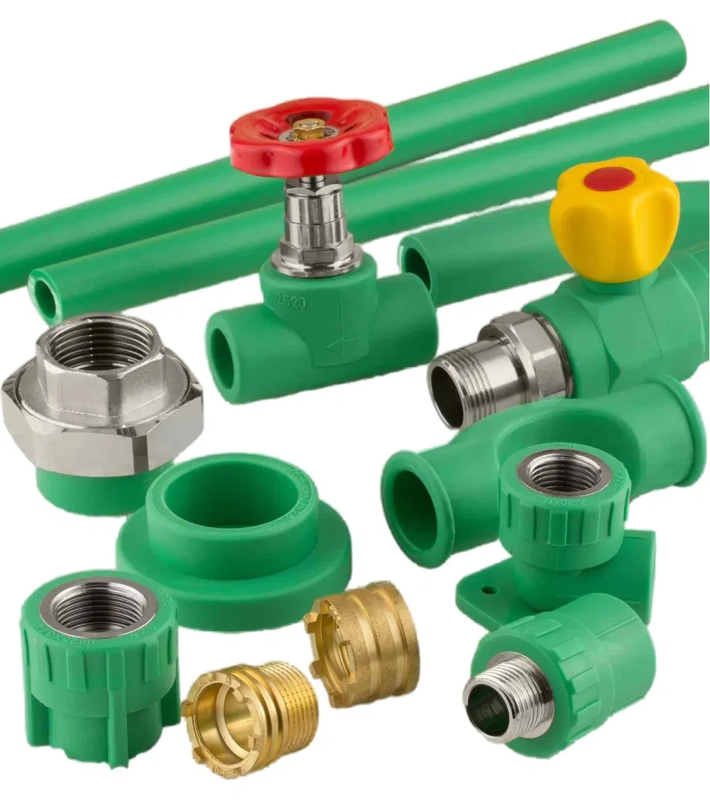 ISO 15874 Plastic PPR Plumbing Materials Polypropylene PPR Water Pipes and Fittings