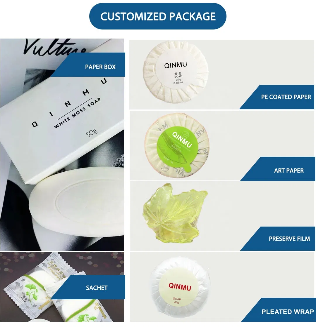 Scented Hotel Soap with Private Logo Support and ISO9001 Certification
