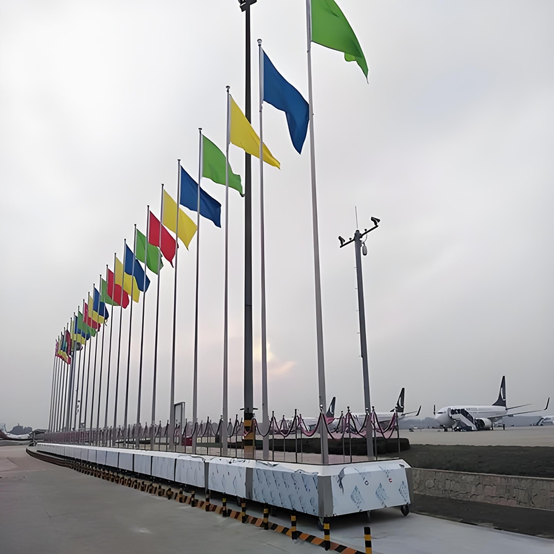 Flagstaff Stainless Steel Toppers Antenna Mast Printed Heavy Duty Flagpoles