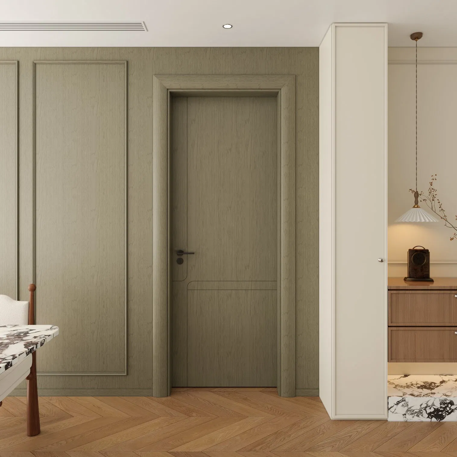 Durable Eco-Friendly WPC Door with Stylish Design Options