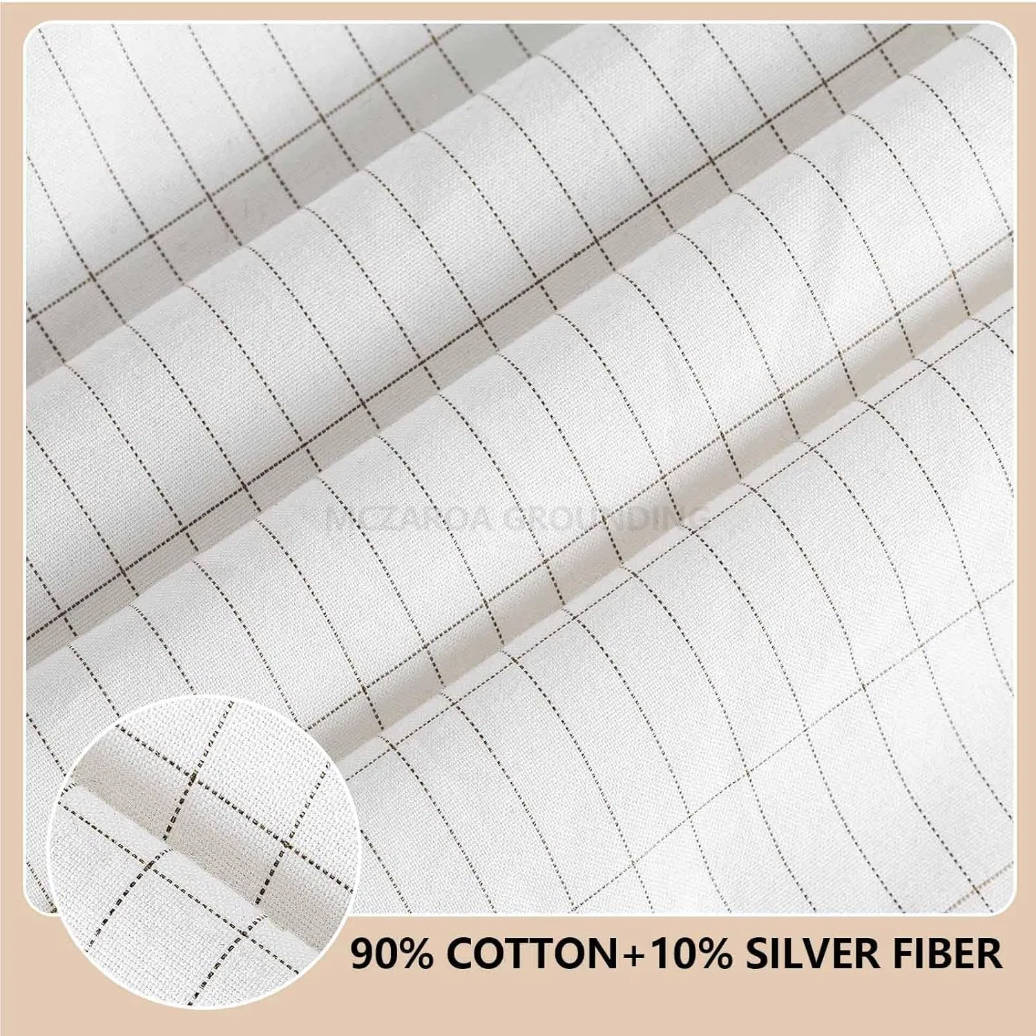 Grounding Sheets – Grounding Mat for Bed, 10% Silver Fiber Grounded Fitted Bed Earth Sheets