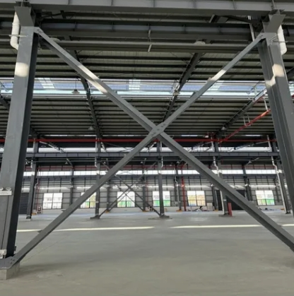 High Rise Customizable Prefabricated Steel Warehouse Structure for Efficient Storage