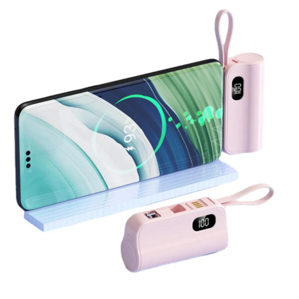 Hot Sale New Dual Plug Portable Mini Capsule Holder Power Bank