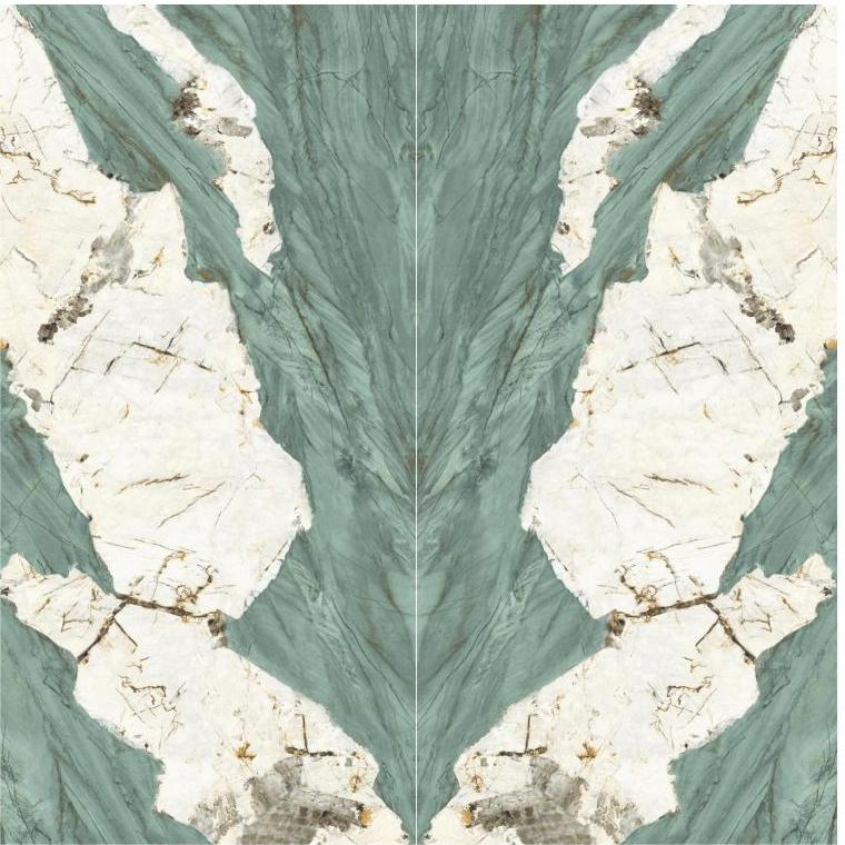 Tile Sintered Stone Sheet 1200X2600mm Floor Slabs Extra Large Format Thin Porcelain Tiles Green Marble Sinter Stone Slab