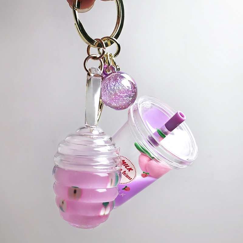 Cosmetics Lipgloss Base Acrylic Keychain Kids Lip Gloss Vendor