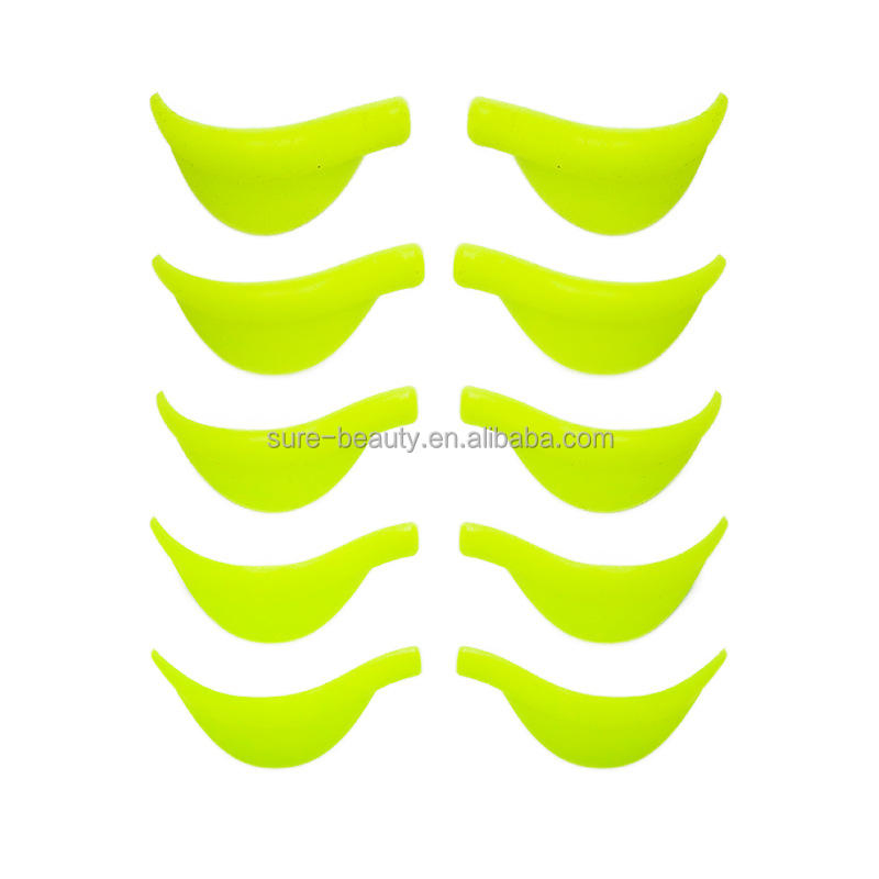 Private Label Lash Lifting Shield Pads 5 Pair Lash Lift Tools Soft Silicone Pads for Eyelash Curler