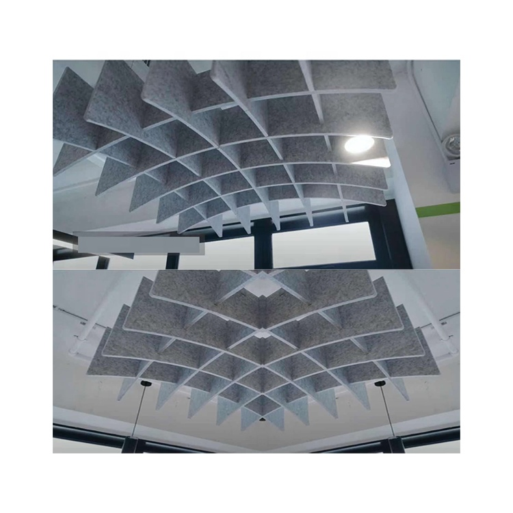 Stylish Acoustic Ceiling Panel with LED Lampshade for Pets