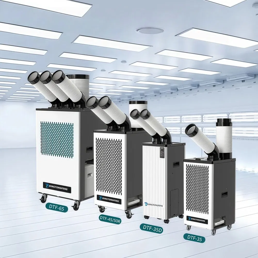 Environmental Protection Dtf-35D 1.2kw Rated Power Small Portable Mobile Air Cooler