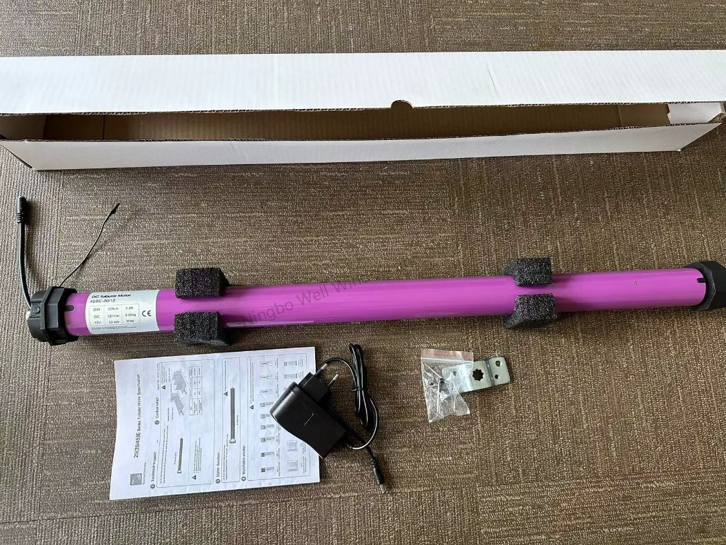 Rechargeable Wireless Tubular Motor Solar Roll up Shutter Motor for Shutters