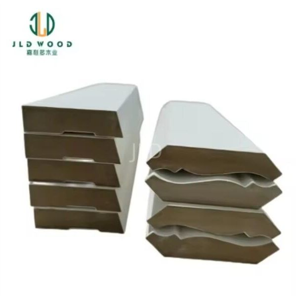 Factory White Primed Pine Wood MDF Painted Ceiling Mouldings Decorative Wood
