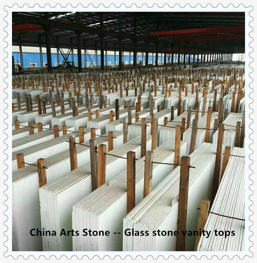 Artificial White Marble Granite Quartz Stone/ Jade Stone/ Nano Glass/ Crystallized Glass Countertop for Kitchen Countertop (no anti-dumping for USA market)